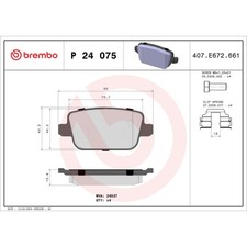 BREMBO P 24 075X Brake Pads